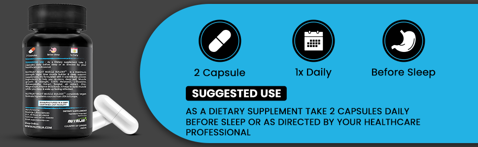 night muscle builder directions